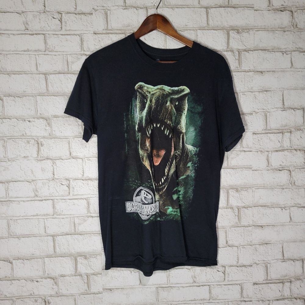 Jurassic Park black graphic tee